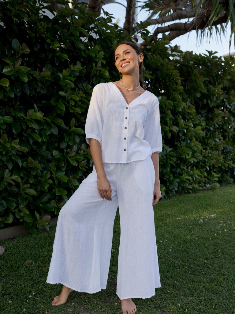 Honey & Stone Co FRAYA WHITE TOP