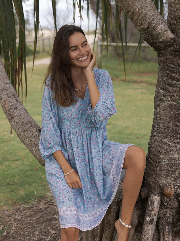 Honey & Stone Co MAGGIE SERENITY MINI DRESS