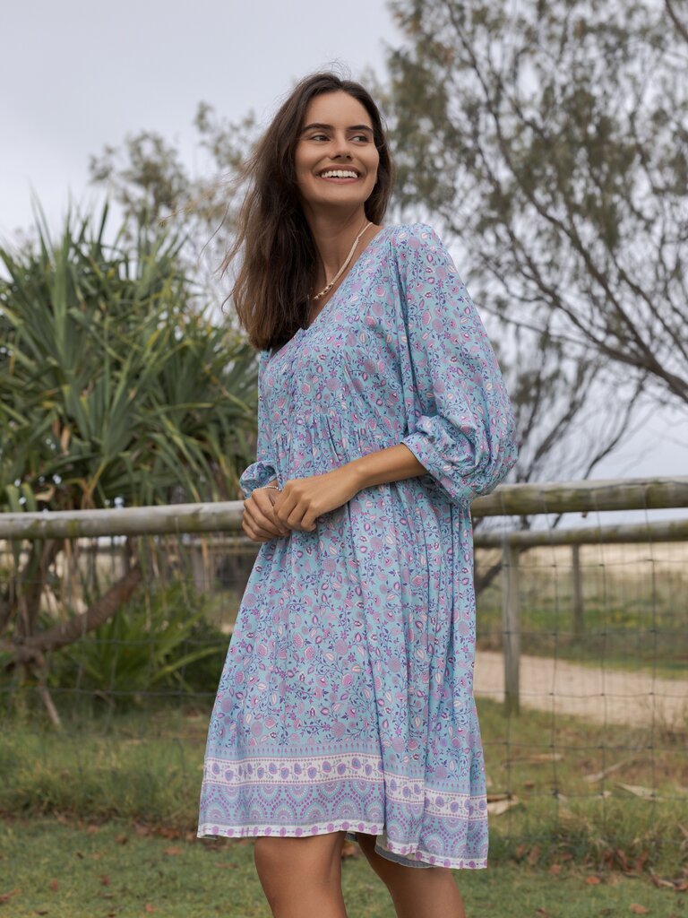 Honey & Stone Co MAGGIE SERENITY MINI DRESS