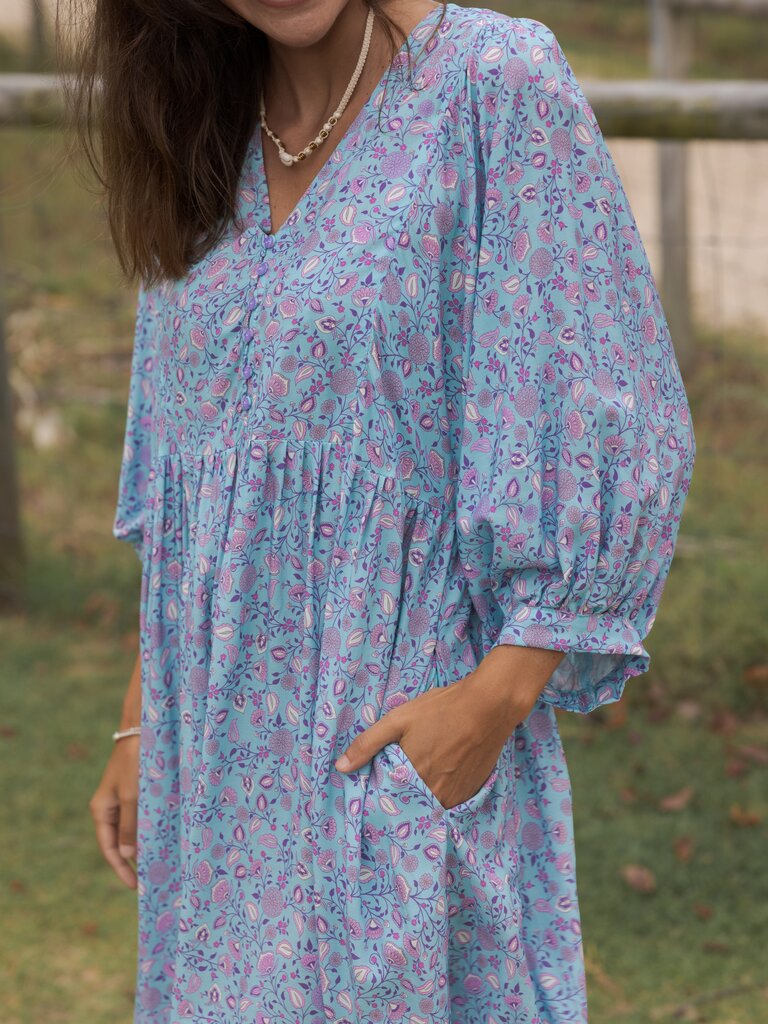 Honey & Stone Co MAGGIE SERENITY MINI DRESS