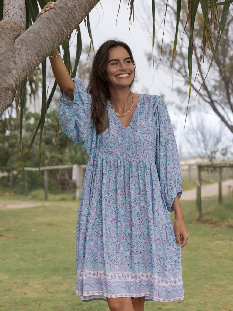 Honey & Stone Co MAGGIE SERENITY MINI DRESS