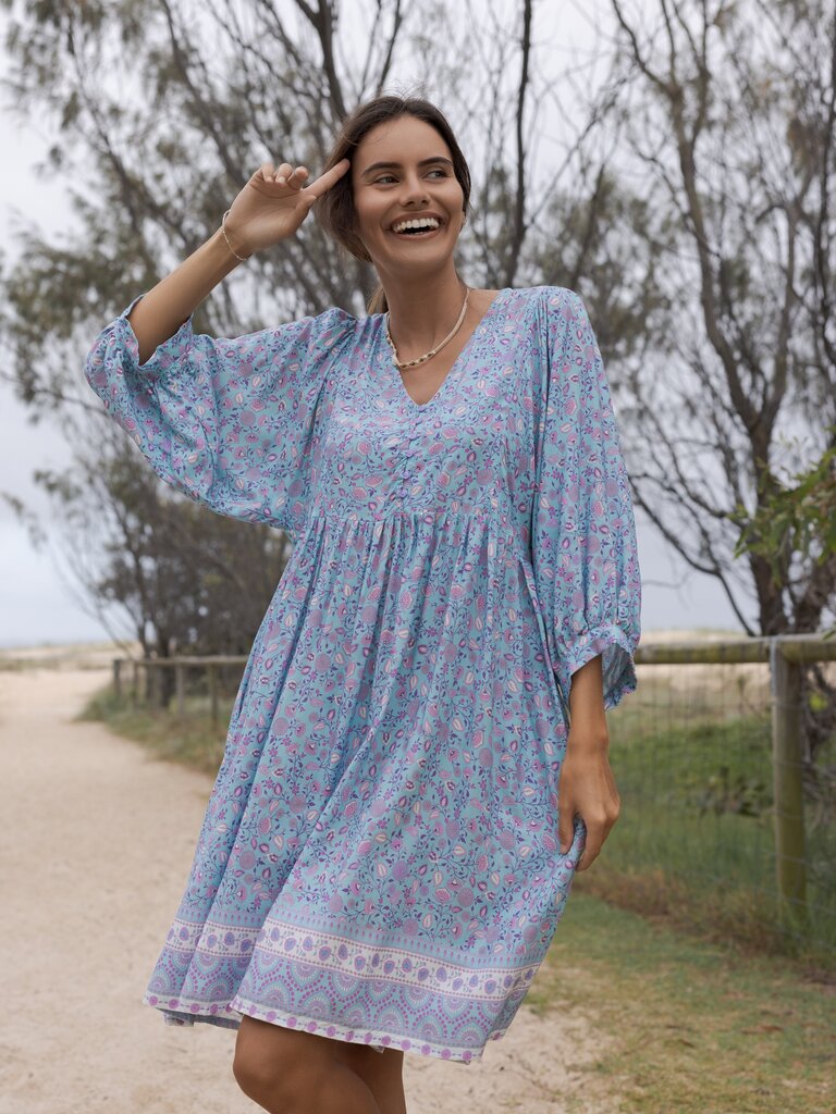Honey & Stone Co MAGGIE SERENITY MINI DRESS