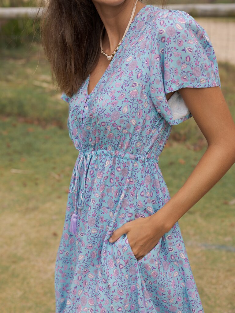 Honey & Stone Co SKYLAR SERENITY MINI DRESS