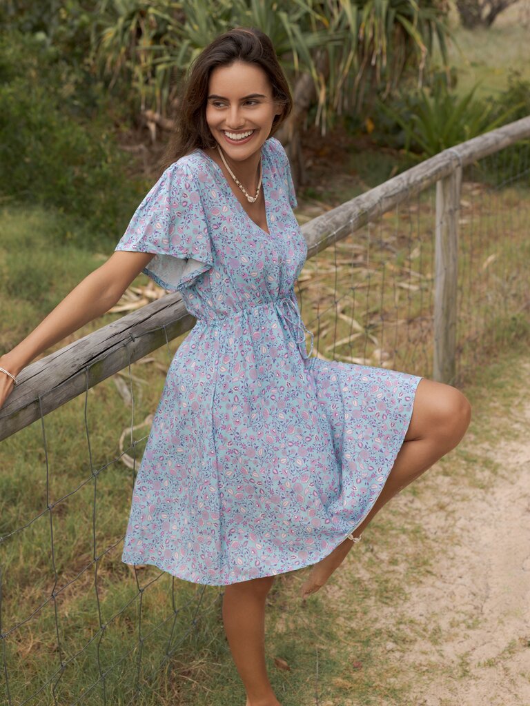 Honey & Stone Co SKYLAR SERENITY MINI DRESS