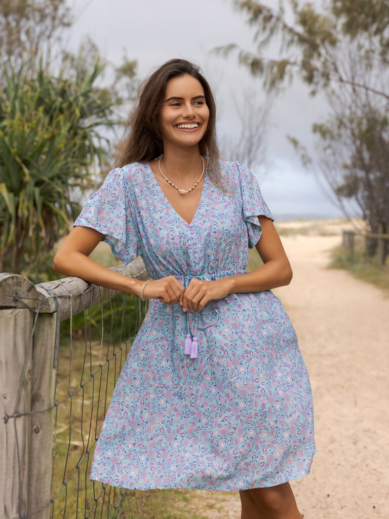 Honey & Stone Co SKYLAR SERENITY MINI DRESS