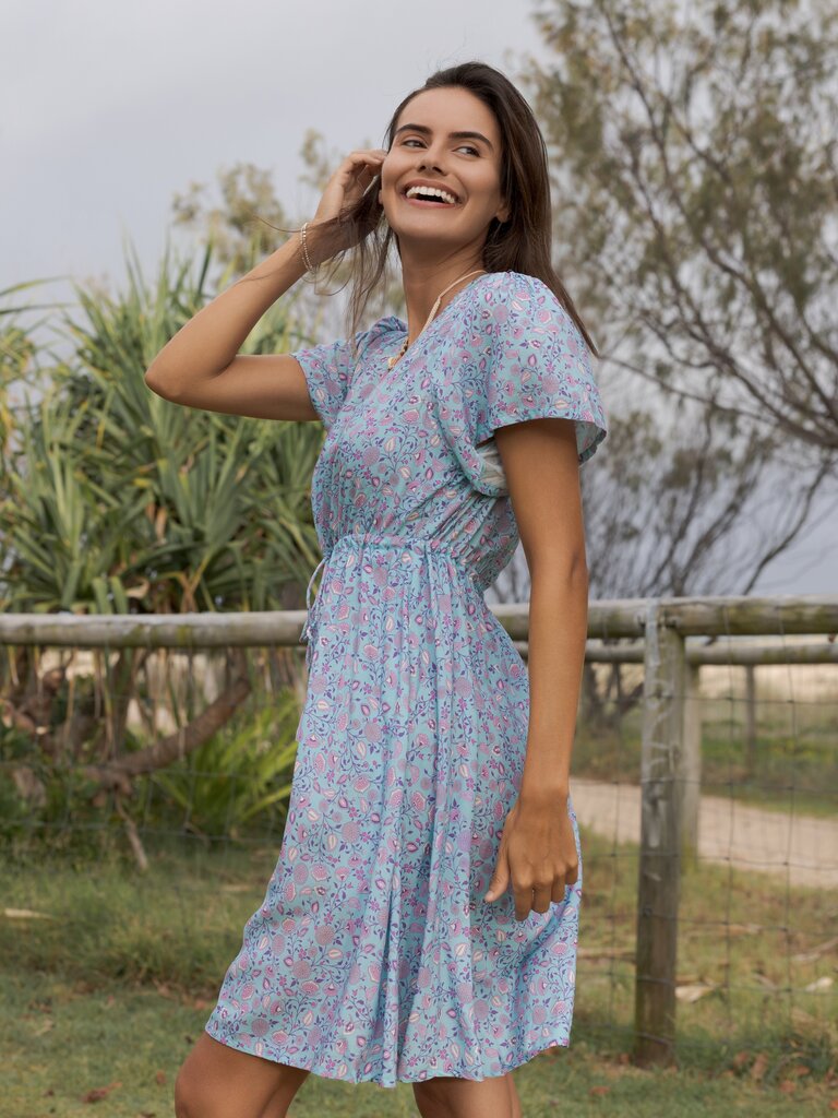 Honey & Stone Co SKYLAR SERENITY MINI DRESS