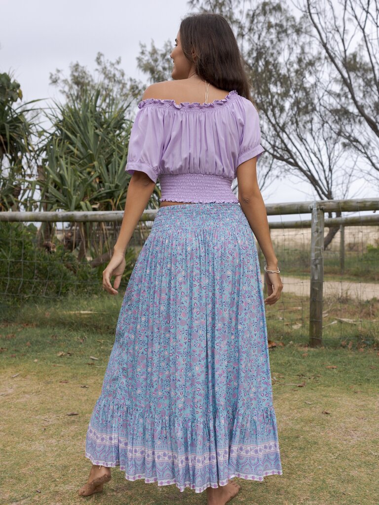 Honey & Stone Co NAOMI SERENITY MAXI SKIRT