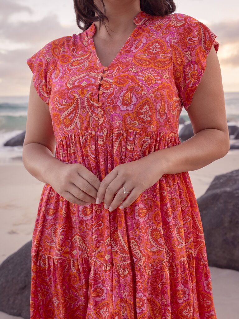 Honey & Stone Co ESME RISING SUN MINI DRESS