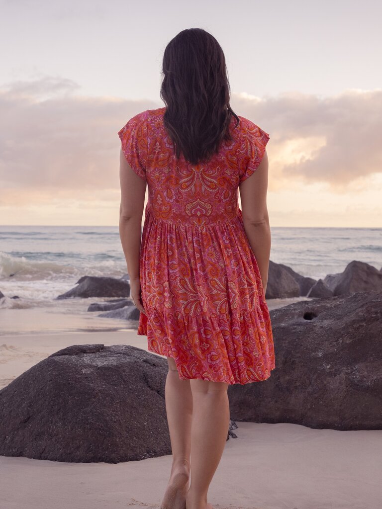 Honey & Stone Co ESME RISING SUN MINI DRESS
