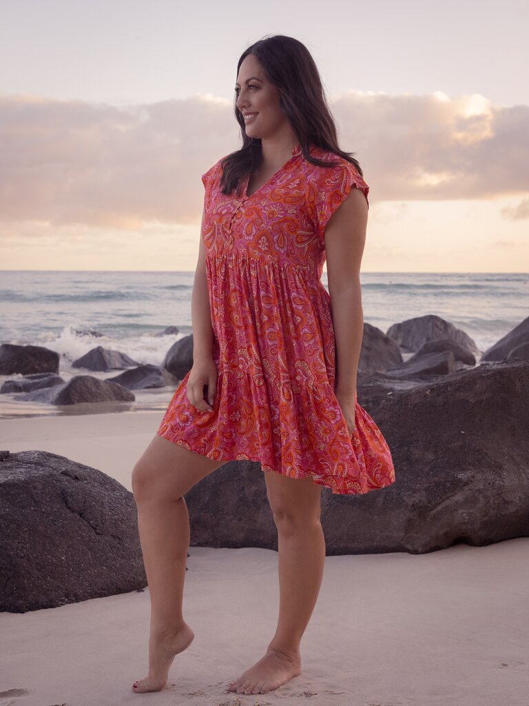 Honey & Stone Co ESME RISING SUN MINI DRESS