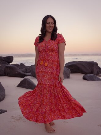Honey & Stone Co NOLA RISING SUN MAXI DRESS Honey & Stone Co NOLA RISING SUN MAXI DRESS