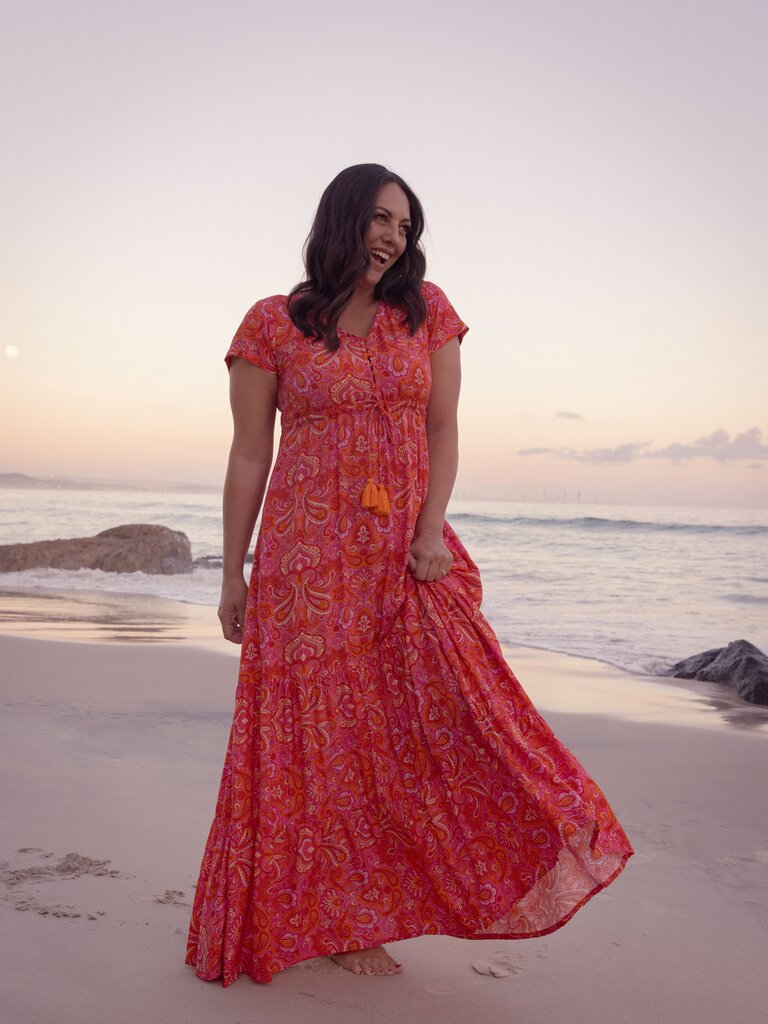 Honey & Stone Co NOLA RISING SUN MAXI DRESS
