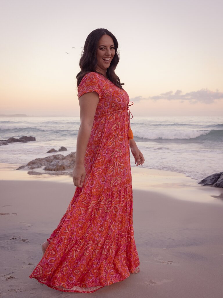 Honey & Stone Co NOLA RISING SUN MAXI DRESS