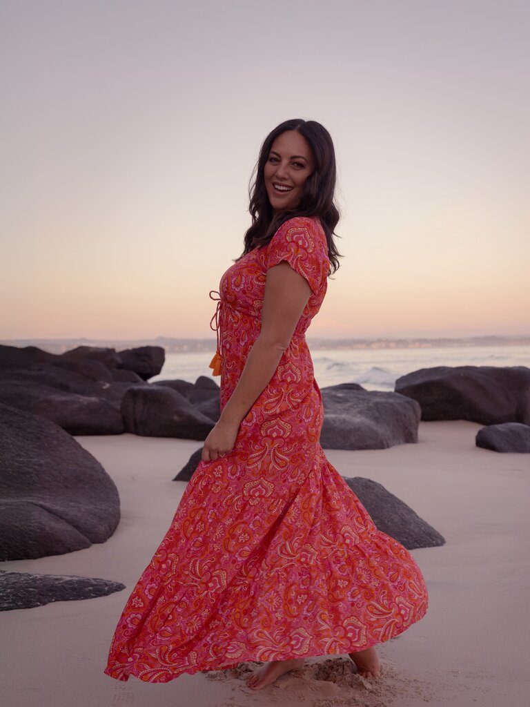 Honey & Stone Co NOLA RISING SUN MAXI DRESS