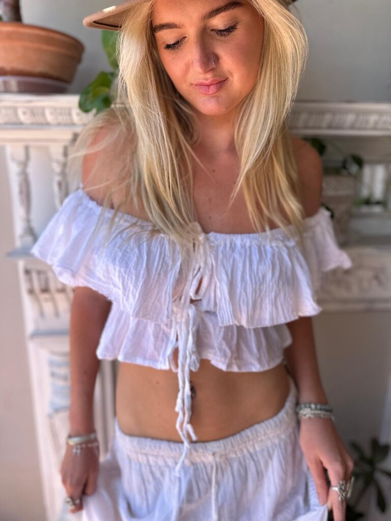 Moon Flower The Label ROMY WHITE TOP