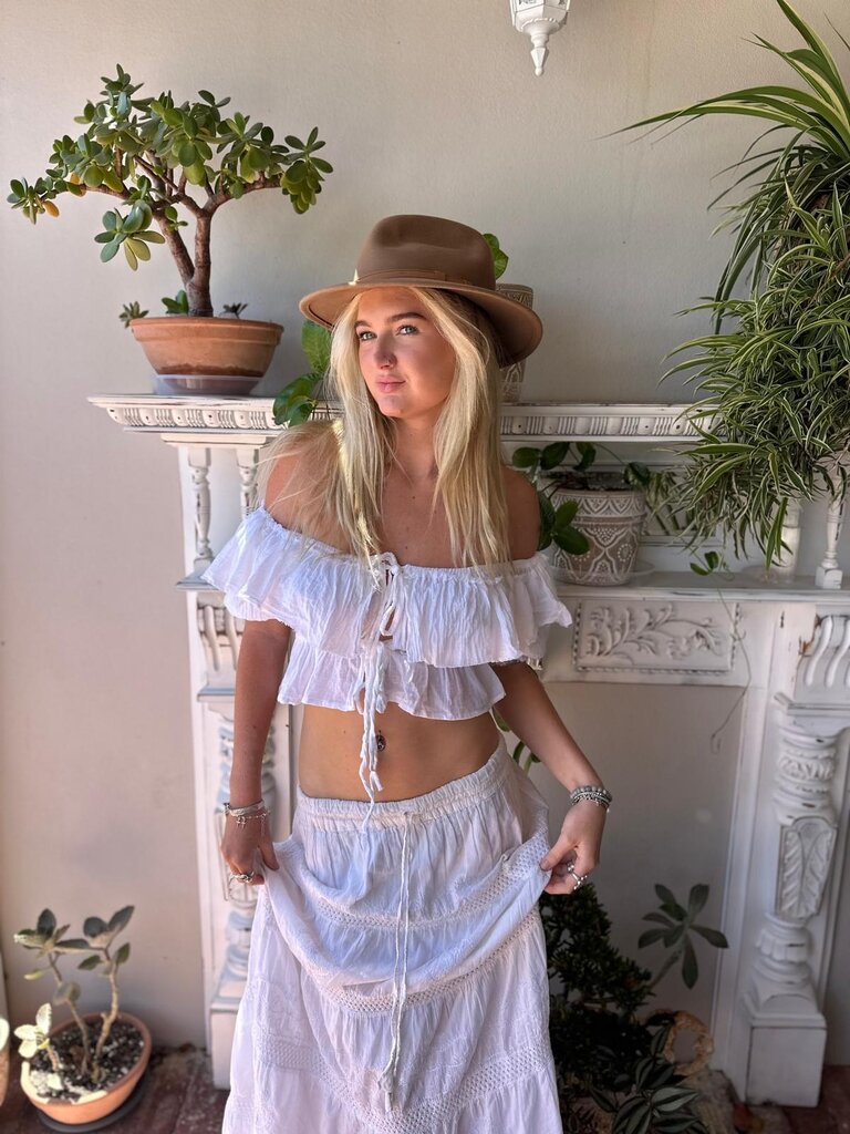 Moon Flower The Label ROMY WHITE TOP