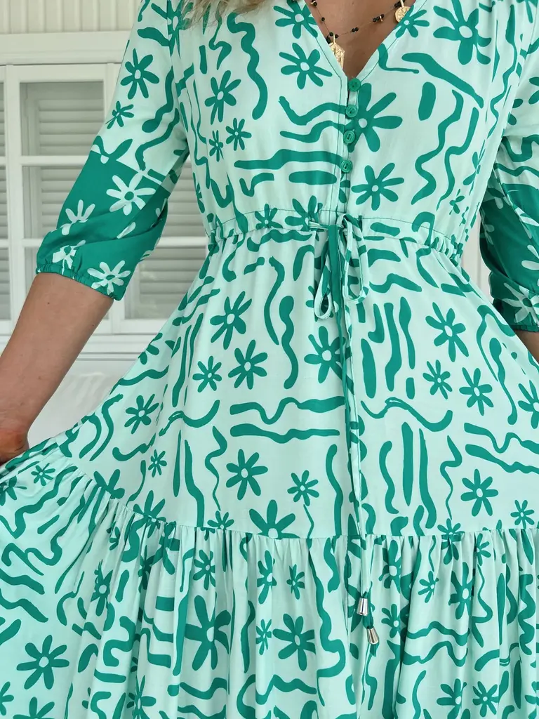 Jaase TESSA MINT SPRITZ MAXI DRESS