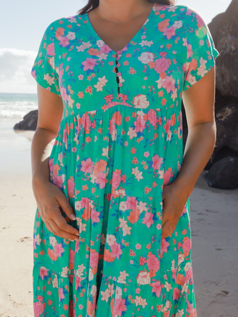 Honey & Stone Co WANDERLUST MAXI DRESS SECRET GARDEN