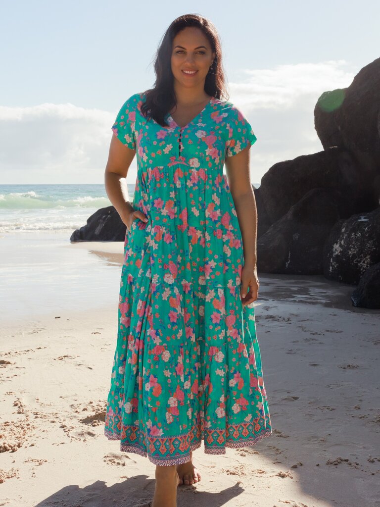 Honey & Stone Co WANDERLUST MAXI DRESS SECRET GARDEN