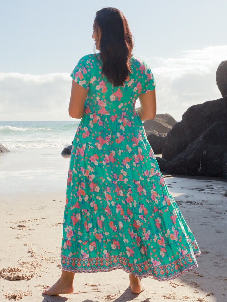 Honey & Stone Co WANDERLUST MAXI DRESS SECRET GARDEN