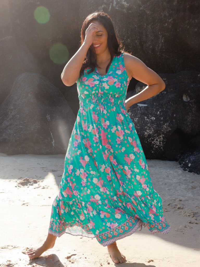 Honey & Stone Co JASMINE MAXI DRESS SECRET GARDEN