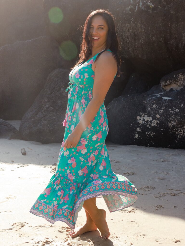 Honey & Stone Co JASMINE MAXI DRESS SECRET GARDEN