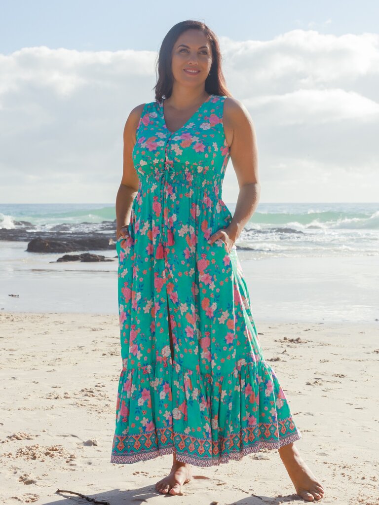 Honey & Stone Co JASMINE MAXI DRESS SECRET GARDEN