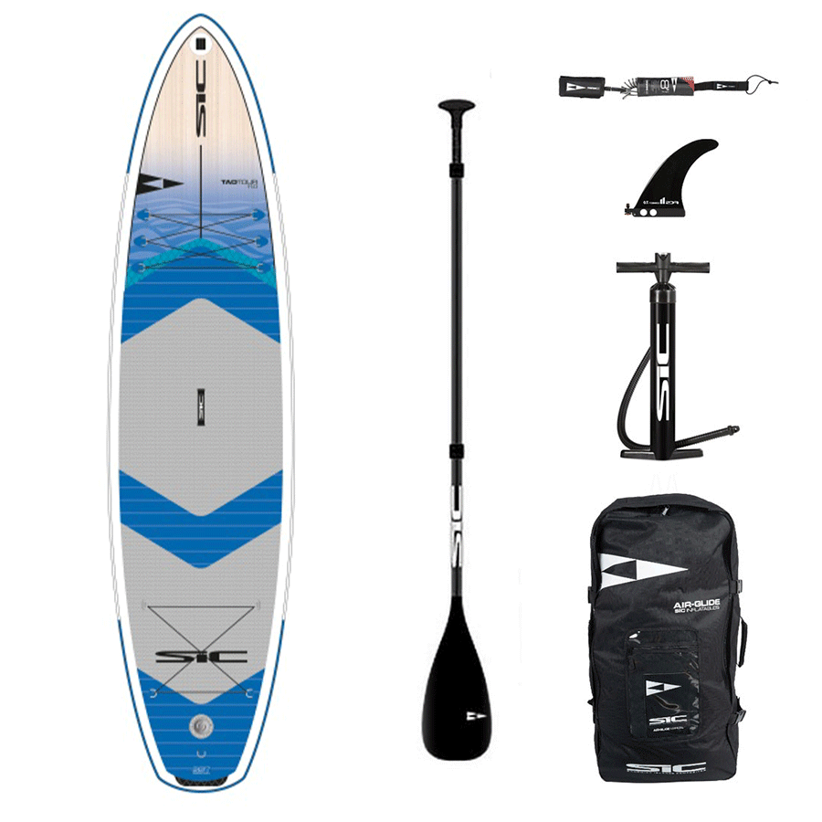 SIC Planche à pagaie gonflable Tao Air-Glide Tour 12.6 x 30 en kit