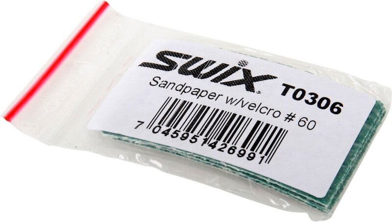 Swix Papier sablé #60 papier de verre adapté au liège T0011