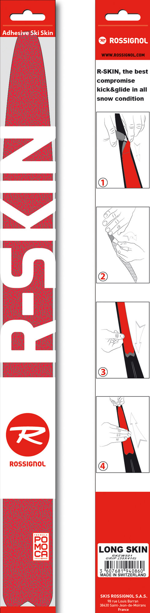 Rossignol Peaux de remplacement L2 Long R-skin Grip (35x410)