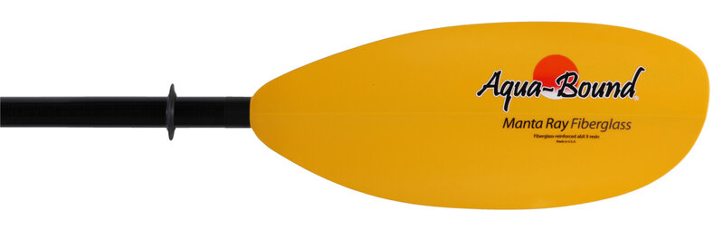 Aqua-bound Pagaie Manta Ray 2 pièces jaune en fibre de verre