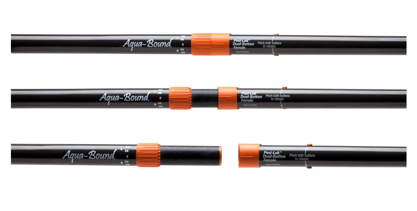 Aqua-bound Pagaie Manta Ray Carbon Posi-Lok 2 pièces