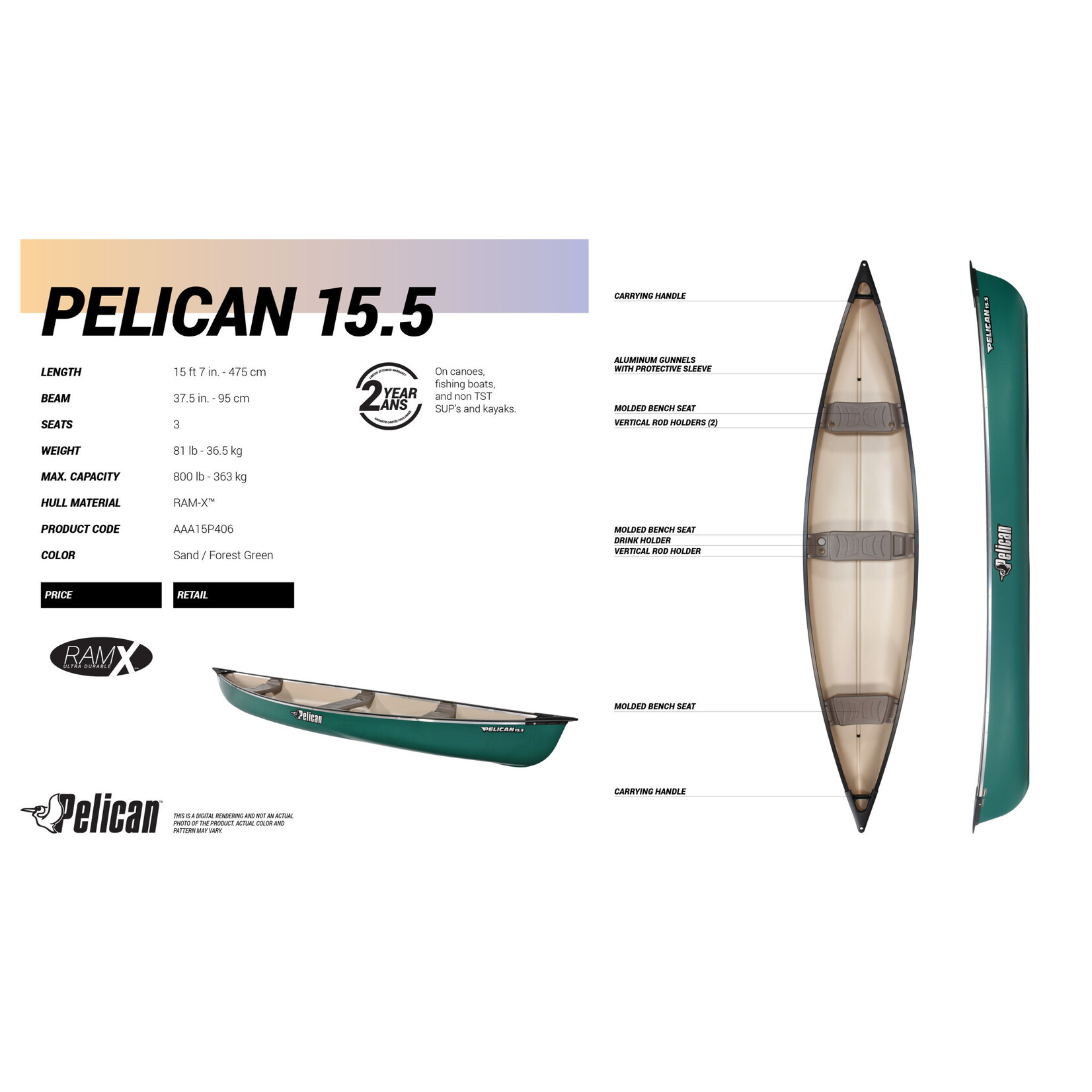 Pelican Sport Canot Pelican 15.5