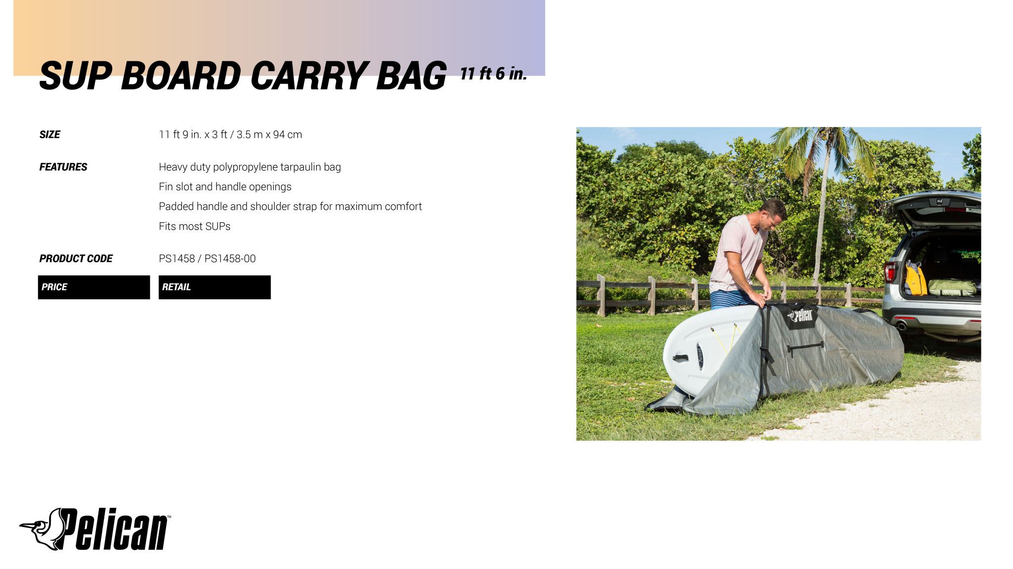 Pelican Sport Sac porte-planche 11'6"