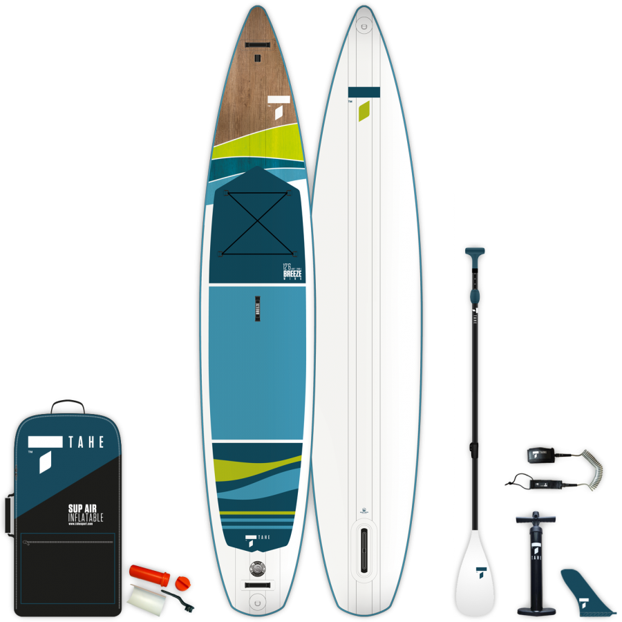 Tahe Outdoors Planche à pagaie gonflable 12'6 Breeze Wing Air Pack en kit