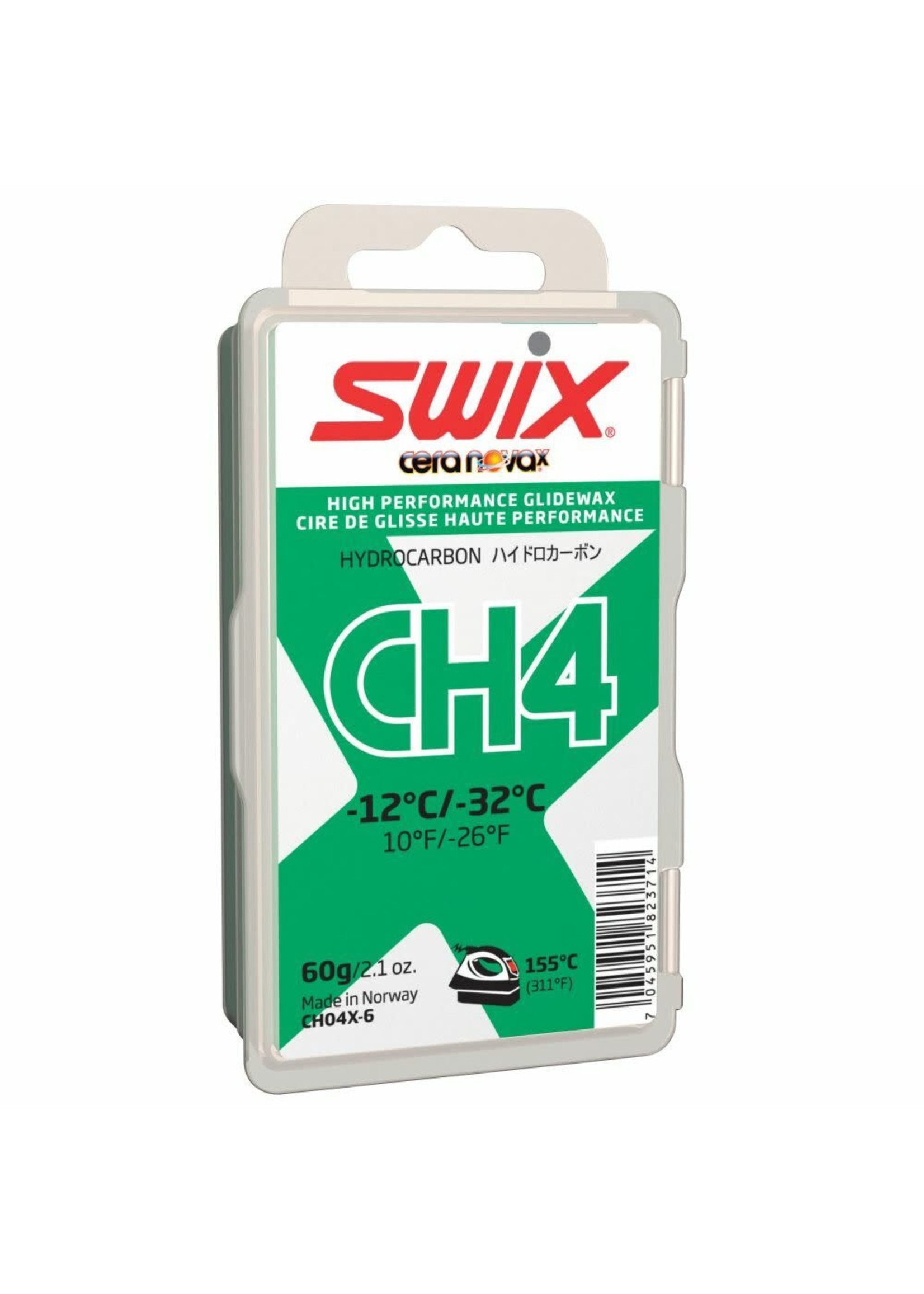 Swix Fart de glisse hydrocarbure CH4X vert -12/-32 60 g