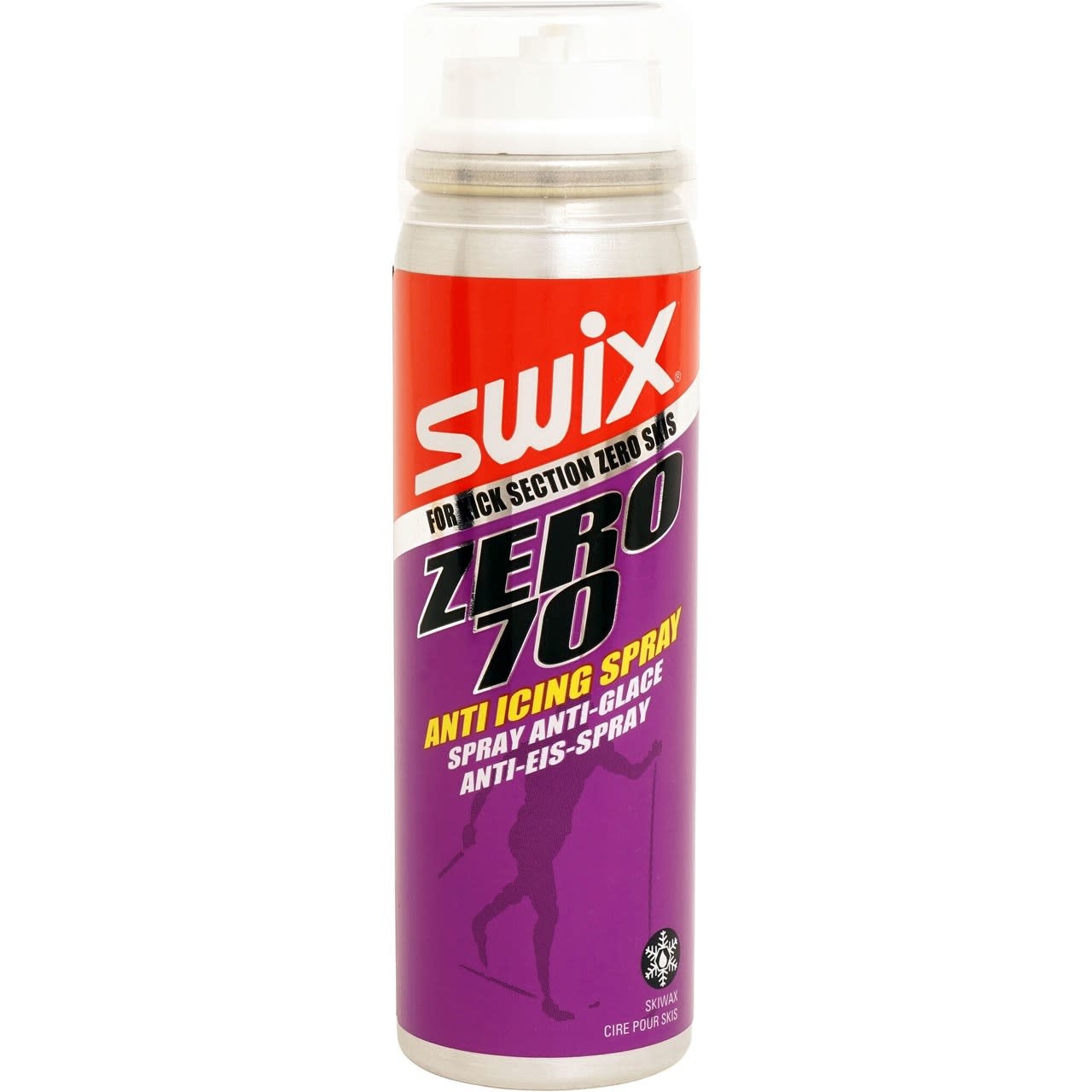 Swix Fart pour peaux de mohair en aérosol déglaçant économique Zero 70 N6C 70 ml