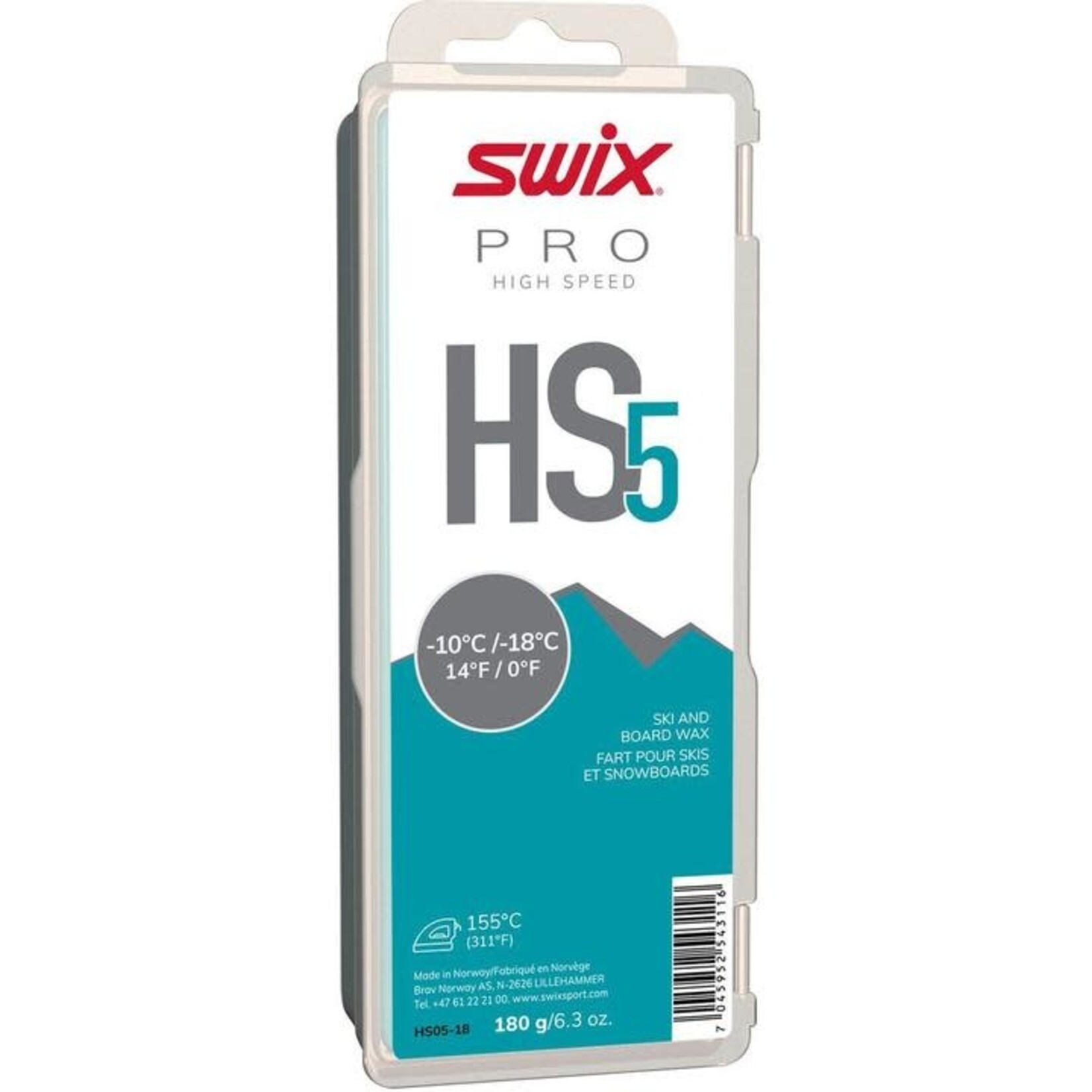 Swix Fart de glisse High Speed HS5 -10/-18
