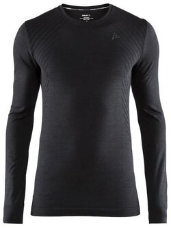Craft Camisole à manches longues Fuseknit Comfort Round Neck LS pour hommes