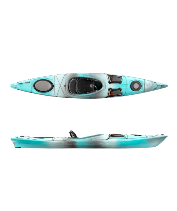 Wilderness Systems Kayak hybride Tsunami 140 avec gouvernail