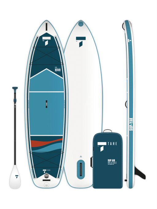 Tahe Outdoors Planche à pagaie gonflable hybride Beach SUP-Yak 11'6 x 36 en kit