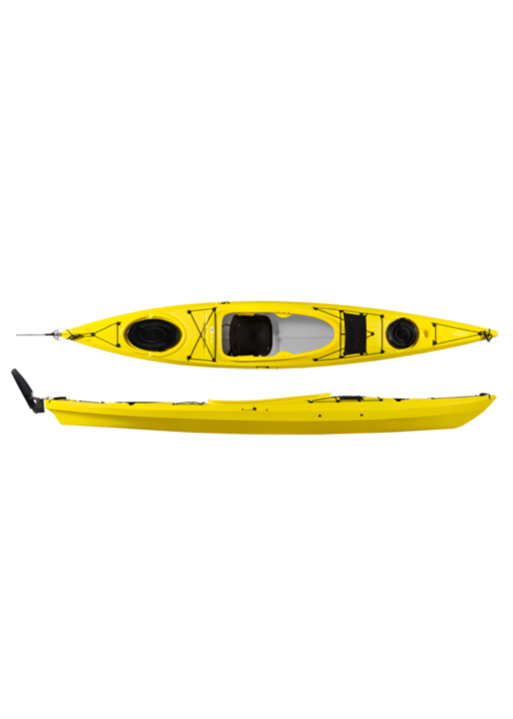 Tahe Outdoors Kayak hybride Fit 132 PE RS Jaune en kit - EN PROMOTION!