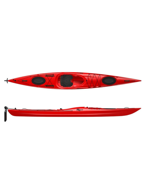 Riot Kayak hybride Edge 14.5 avec gouvernail