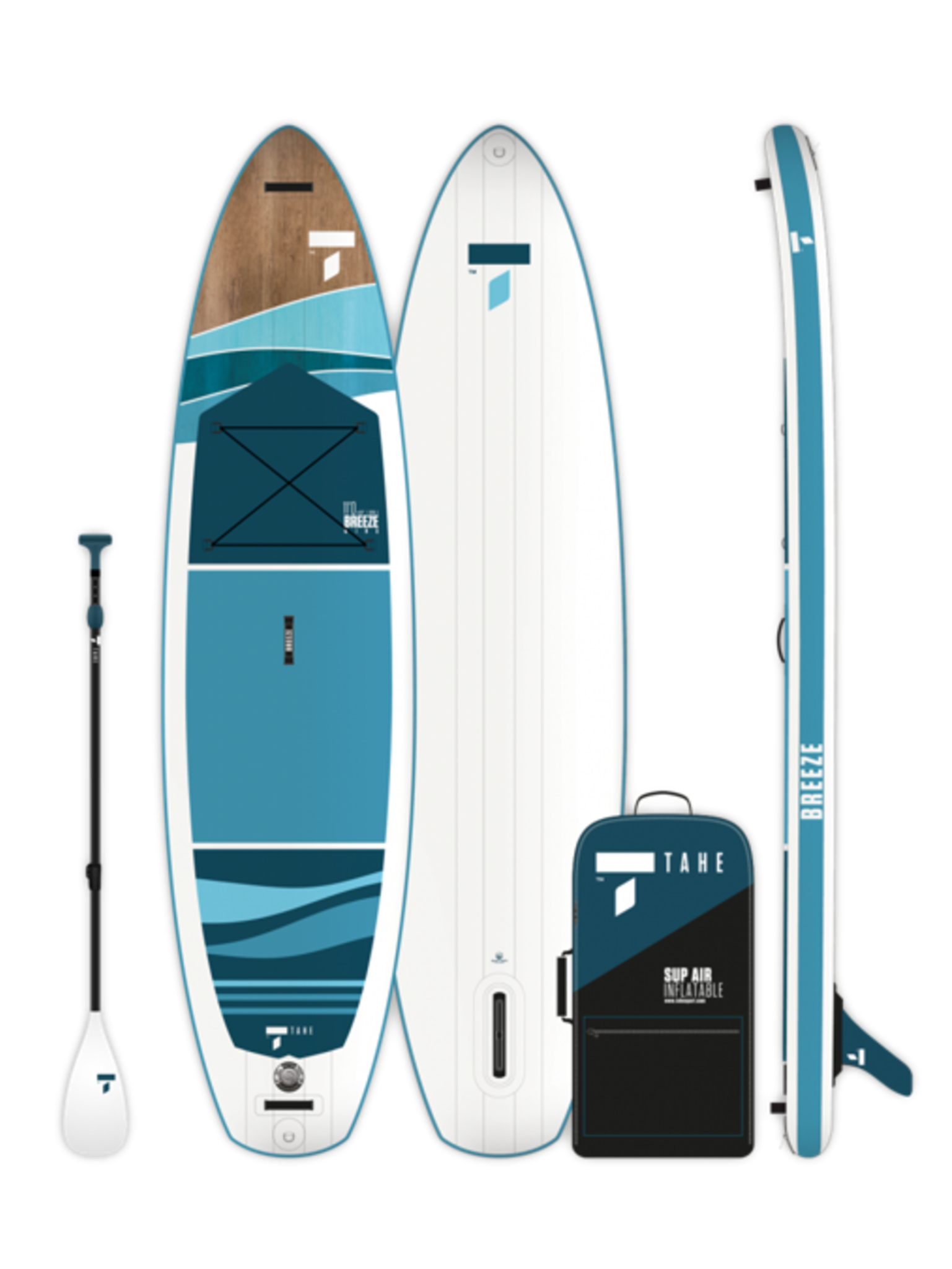 Tahe Outdoors Planche à pagaie gonflable Breeze Wing 11' en kit