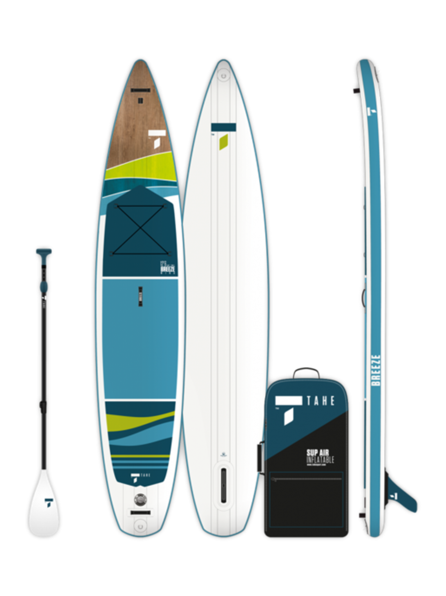Tahe Outdoors Planche à pagaie gonflable 12'6 Breeze Wing Air Pack en kit