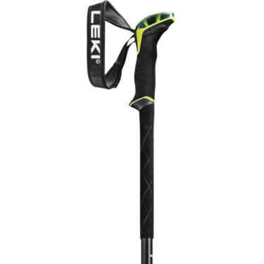 Leki Bâtons de ski hors-piste Guide 2 Black/Neon Yellow 110-150 cm