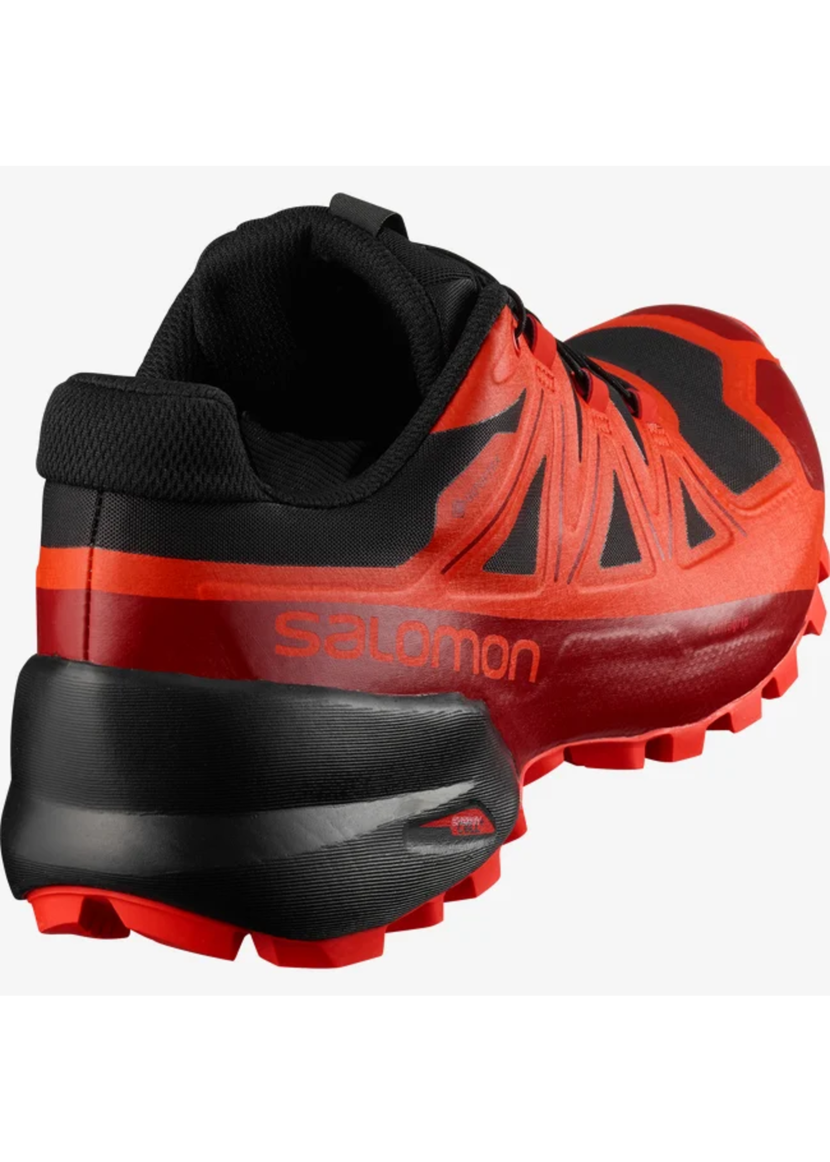 Salomon Spikecross 5 GTX (Souliers de course)Noir/Rouge racing/Rouge Dahlia-Unisexe