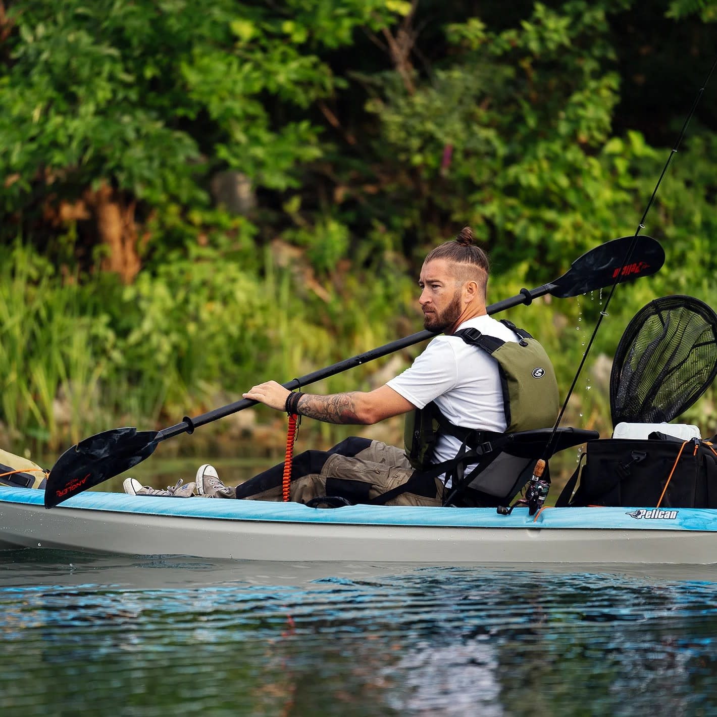 Pelican Sport Pagaie de kayak de pêche Poseidon angler