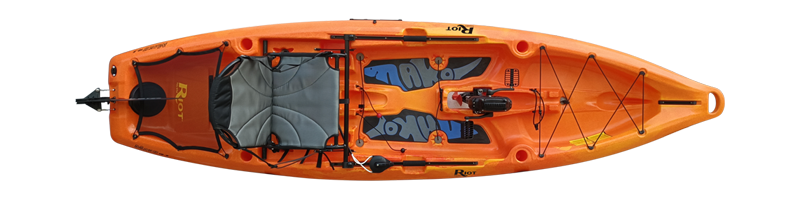 Riot Kayak de pêche avec pédales Mako 10.5 Impulse Drive