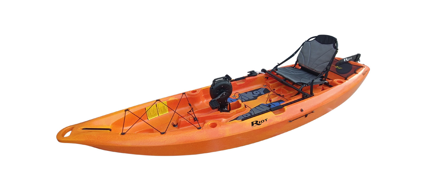 Riot Kayak de pêche avec pédales Mako 10.5 Impulse Drive